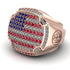 American Flag Men Signet Ring - Carl No. 5